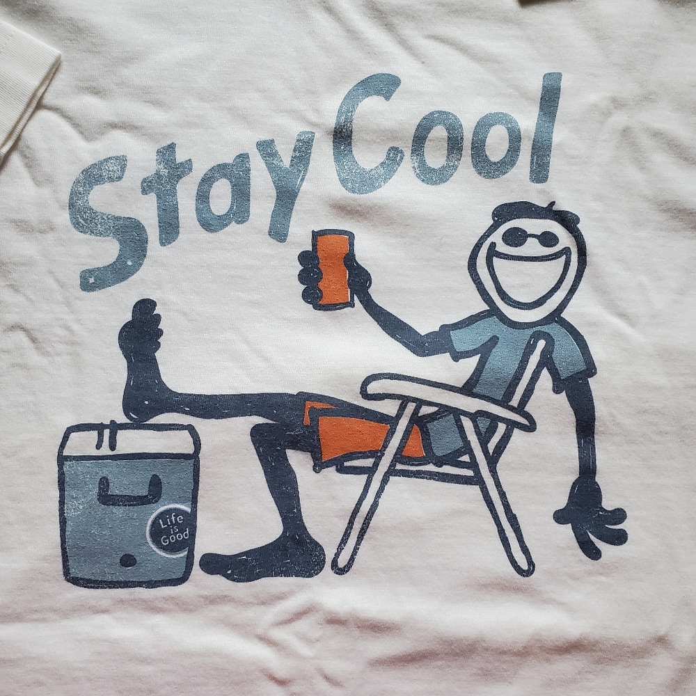 Life Is Good Men's XL "Stay Cool"